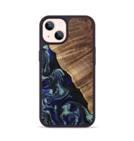 iPhone 14 Wood Phone Case - Kayley (Blue, 813773)