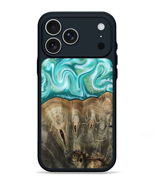 iPhone 17 Pro Max Wood Phone Case - Gigi (Green, 813776)