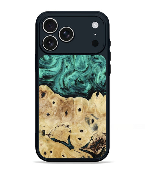 iPhone 17 Pro Max Wood Phone Case - Brendon (Green, 813781)