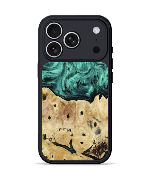 iPhone 17 Pro Wood Phone Case - Brendon (Green, 813781)