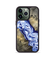 iPhone 13 Pro Wood Phone Case - Basil (Blue, 813794)