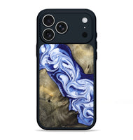 iPhone 17 Pro Max Wood Phone Case - Basil (Blue, 813794)