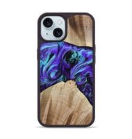 iPhone 15 Wood Phone Case - Blaine (Purple, 813893)