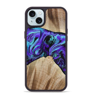 iPhone 15 Plus Wood Phone Case - Blaine (Purple, 813893)