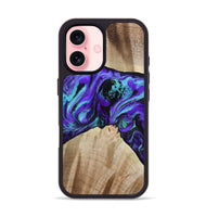 iPhone 16 Wood Phone Case - Blaine (Purple, 813893)