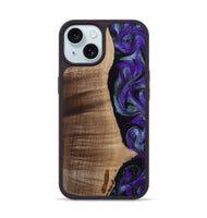 iPhone 15 Wood Phone Case - Peggy (Purple, 813894)