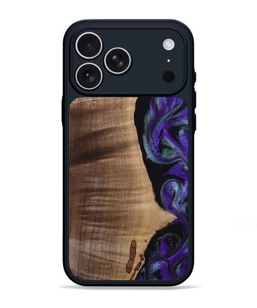 iPhone 17 Pro Max Wood Phone Case - Peggy (Purple, 813894)