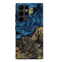 Galaxy S22 Ultra Wood Live Edge Phone Case - Kamiyah (Blue, 814271)