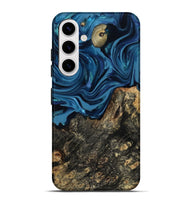 Galaxy S25 Plus Wood Live Edge Phone Case - Kamiyah (Blue, 814271)