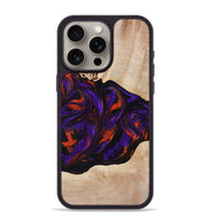 iPhone 15 Pro Max Wood Phone Case - Elora (Purple, 814518)