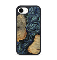 iPhone 16e Wood Phone Case - Christy (Blue, 814557)