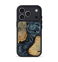 iPhone 17 Pro Wood Phone Case - Christy (Blue, 814557)