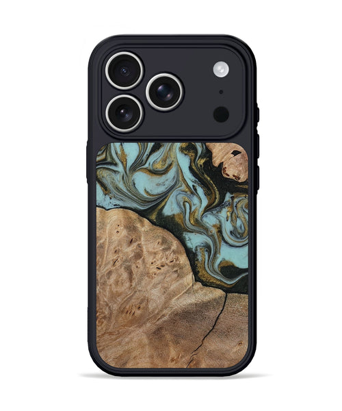 iPhone 17 Pro Wood Phone Case - Mareli (Green, 814657)
