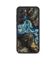 Galaxy S23 Wood Phone Case - Alize (Teal & Gold, 814700)