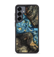 Galaxy S25 Plus Wood Phone Case - Alize (Teal & Gold, 814700)
