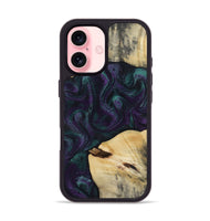 iPhone 16 Wood Phone Case - Ted (Purple, 814704)