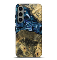 Galaxy S24 Plus Wood Live Edge Phone Case - Leo (Blue, 814784)