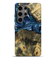 Galaxy S25 Ultra Wood Live Edge Phone Case - Leo (Blue, 814784)