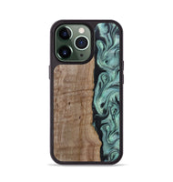 iPhone 13 Pro Wood Phone Case - Julio (Green, 815206)