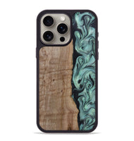 iPhone 15 Pro Max Wood Phone Case - Julio (Green, 815206)