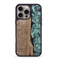 iPhone 16 Pro Max Wood Phone Case - Julio (Green, 815206)