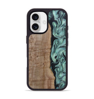 iPhone 17 Wood Phone Case - Julio (Green, 815206)