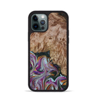 iPhone 12 Pro Wood Phone Case - Britney (Green, 815222)