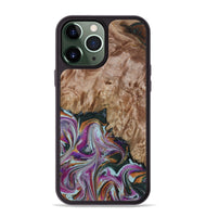 iPhone 13 Pro Max Wood Phone Case - Britney (Green, 815222)