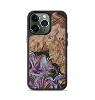 iPhone 13 Pro Wood Phone Case - Britney (Green, 815222)