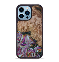 iPhone 14 Pro Max Wood Phone Case - Britney (Green, 815222)