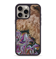 iPhone 16 Pro Max Wood Phone Case - Britney (Green, 815222)