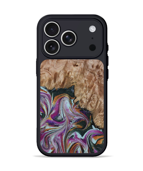 iPhone 17 Pro Wood Phone Case - Britney (Green, 815222)