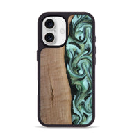 iPhone 17 Wood Phone Case - London (Green, 815224)