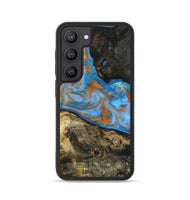 Galaxy S23 Wood Phone Case - Zander (Teal & Gold, 815233)