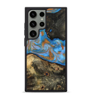 Galaxy S24 Ultra Wood Phone Case - Zander (Teal & Gold, 815233)
