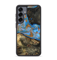 Galaxy S25 Plus Wood Phone Case - Zander (Teal & Gold, 815233)
