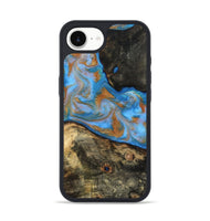 iPhone 16e Wood Phone Case - Zander (Teal & Gold, 815233)