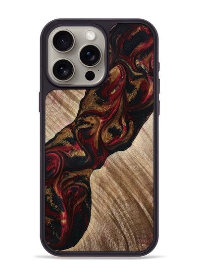 iPhone 15 Pro Max Wood Phone Case - Tylor (Red, 815302)