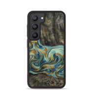 Galaxy S23 Wood Phone Case - Oren (Teal & Gold, 815309)