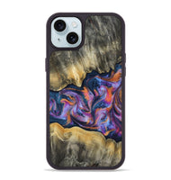 iPhone 15 Plus Wood Phone Case - Elma (Blue, 815337)