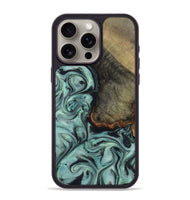 iPhone 15 Pro Max Wood Phone Case - Enzo (Green, 815344)