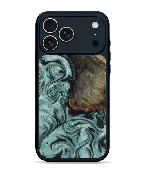 iPhone 17 Pro Max Wood Phone Case - Enzo (Green, 815344)