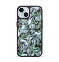 iPhone 15 ResinArt Phone Case - Justine (Green, 815528)