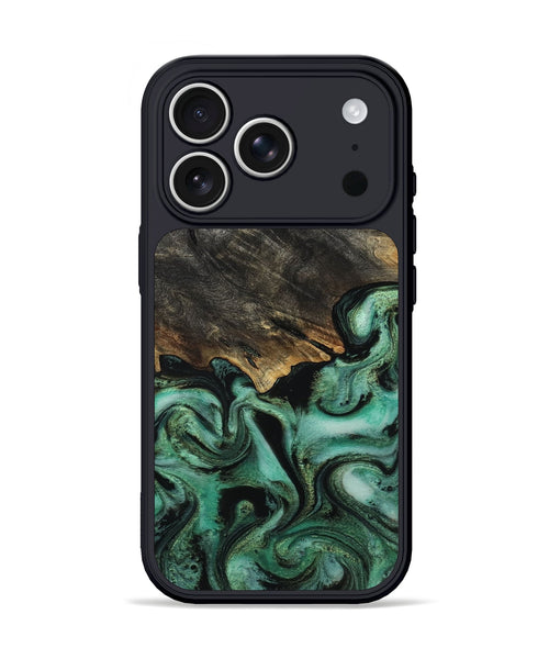 iPhone 17 Pro Wood Phone Case - Devan (Green, 815657)