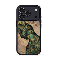 iPhone 17 Pro Wood Phone Case - Deron (Green, 815658)