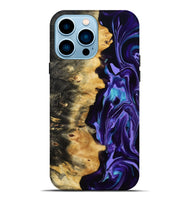 iPhone 14 Pro Max Wood Live Edge Phone Case - Tatum (Purple, 815788)