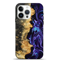 iPhone 15 Pro Max Wood Live Edge Phone Case - Tatum (Purple, 815788)