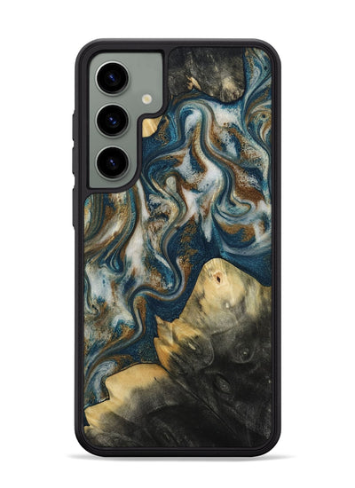 Galaxy S24 Plus Wood Phone Case - Ingrid (Teal & Gold, 815814)