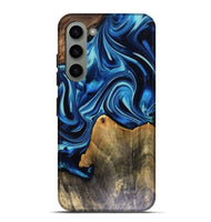 Galaxy S23 Plus Wood Live Edge Phone Case - Brandy (Blue, 816126)