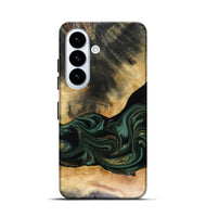 Galaxy S26 Wood Live Edge Phone Case - Ahmir (Green, 816140)